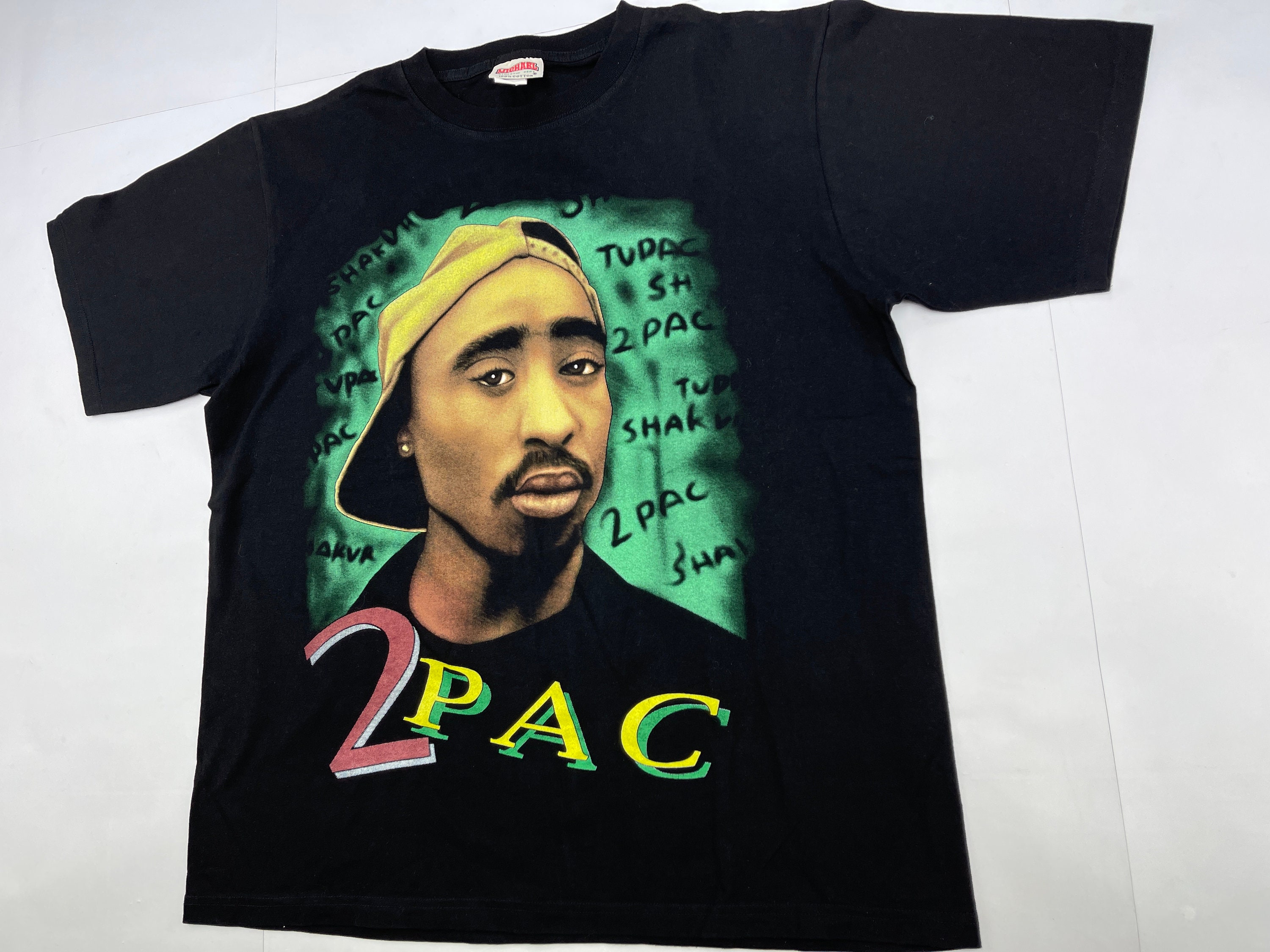 90s 2pac tシャツ　キャップセット