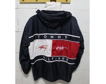 Vintage Tommy Hilfiger Colorblock Competition Hoodie Jacket