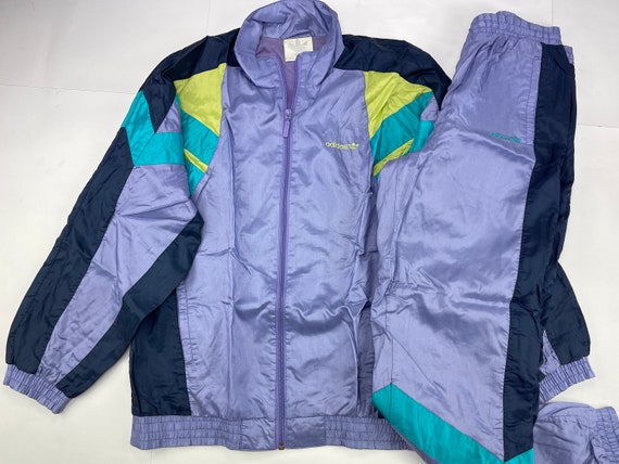 Avenida Sitio de Previs once ADIDAS Tracksuit Neon Purple Vintage Track Suit Jacket Pants - Etsy