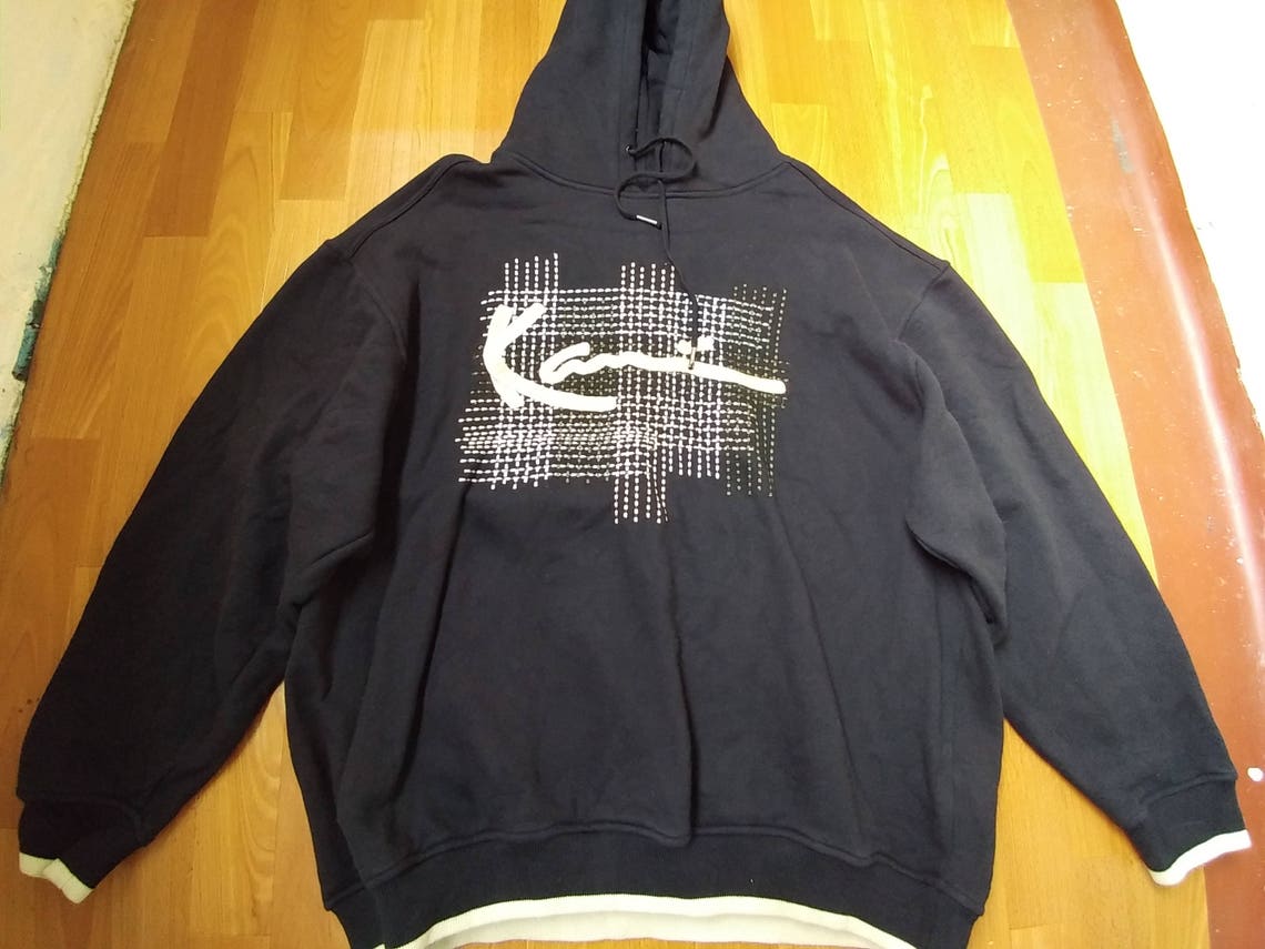 KARL KANI hoodie vintage hip hop sweatshirt black 90s | Etsy