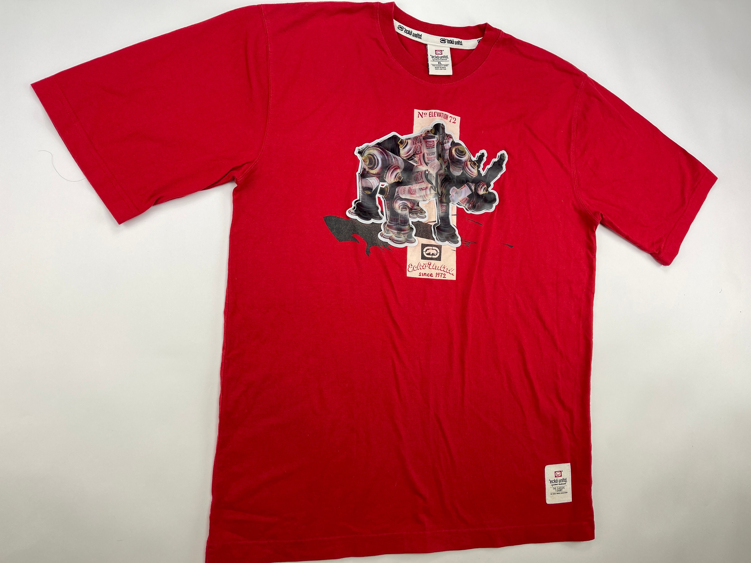 ECKO UNLTD T-shirt Red Vintage Shirt 90s Hip Hop Clothing - Etsy UK