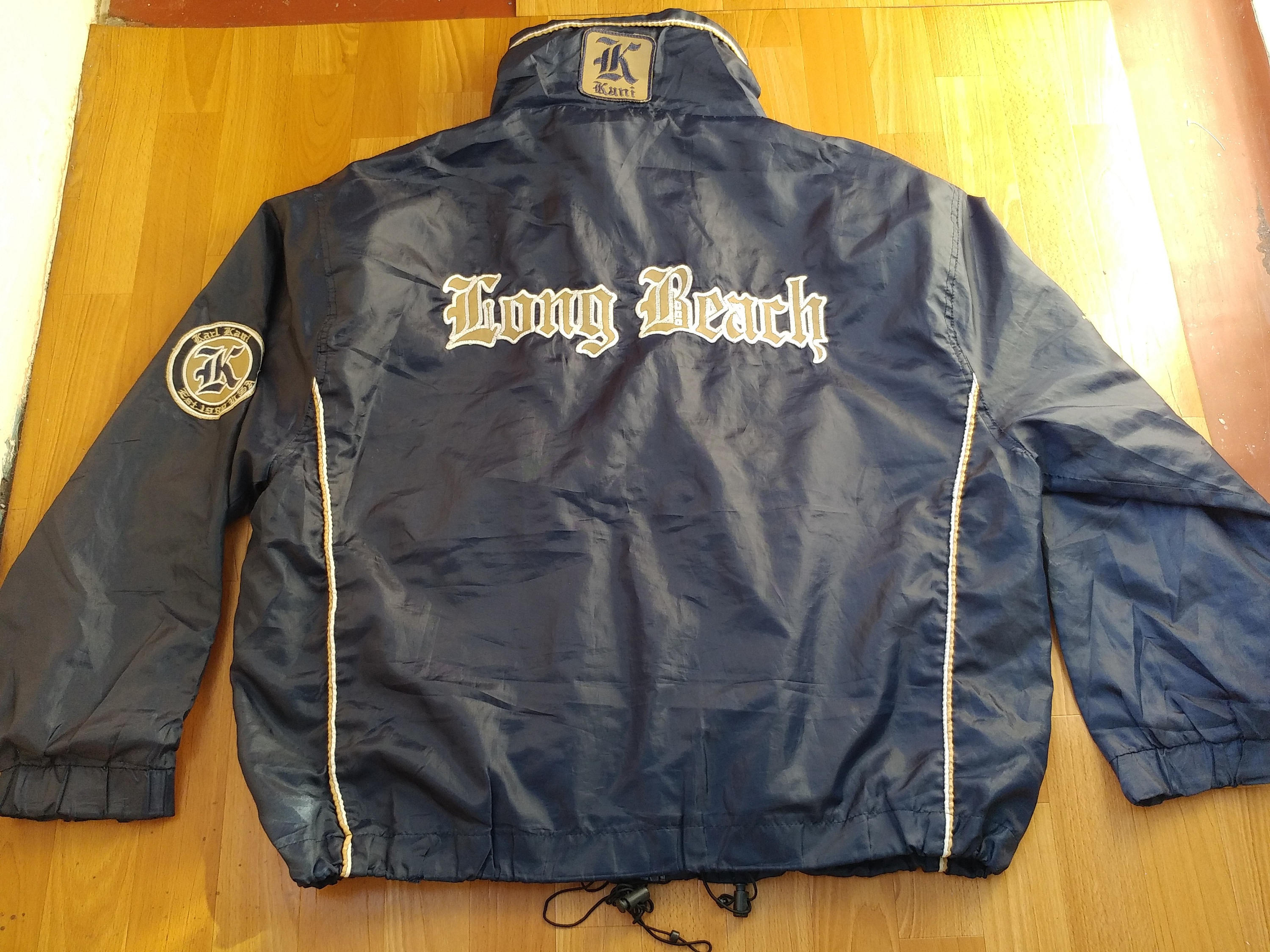 Karl Kani Jacket Black Long Beach Vintage Hip Hop Jacket Los - Etsy