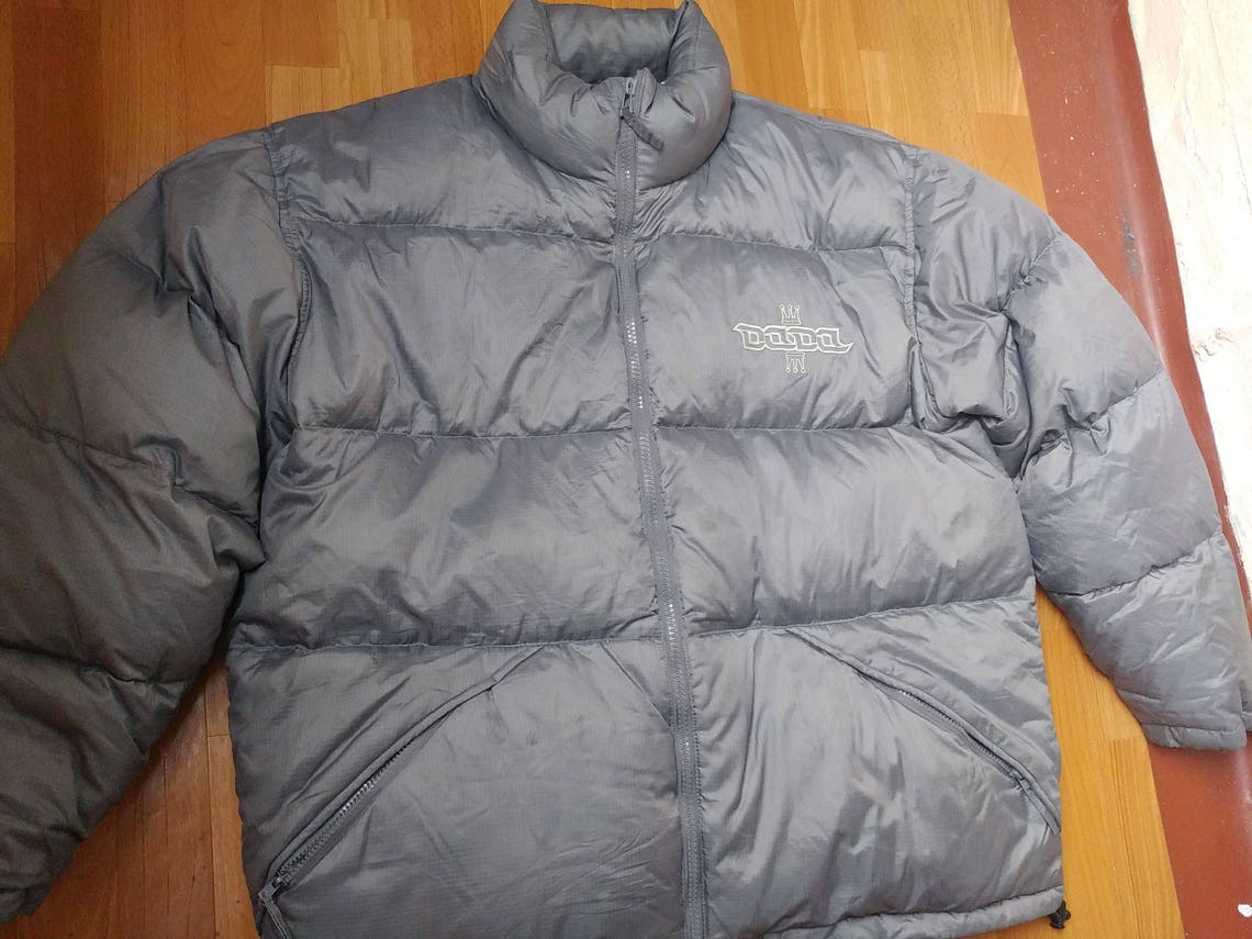 Damani Dada Supreme Jacket Nylon Puffer Down Gray Vintage - Etsy UK