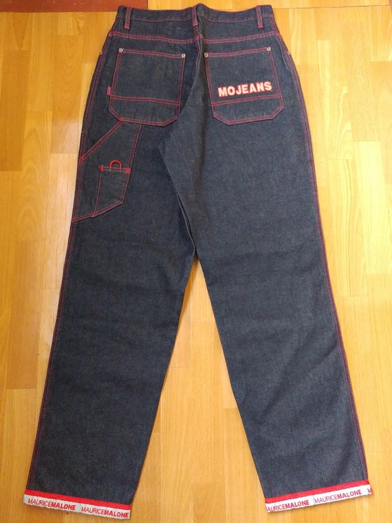 MAURICE MALONE jeans, Mojeans, blue vintage baggy jea… - Gem