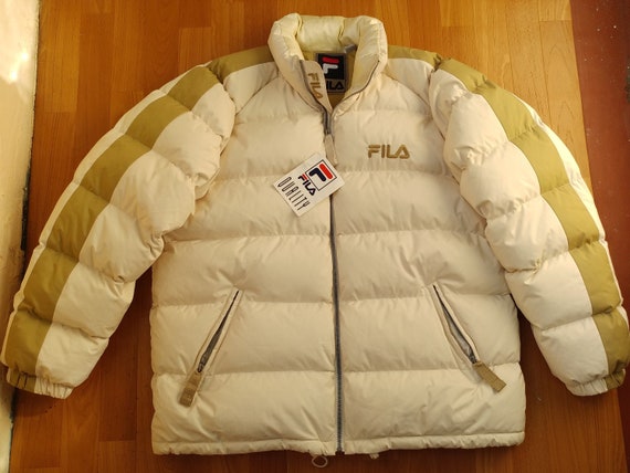 fila white puffer jacket