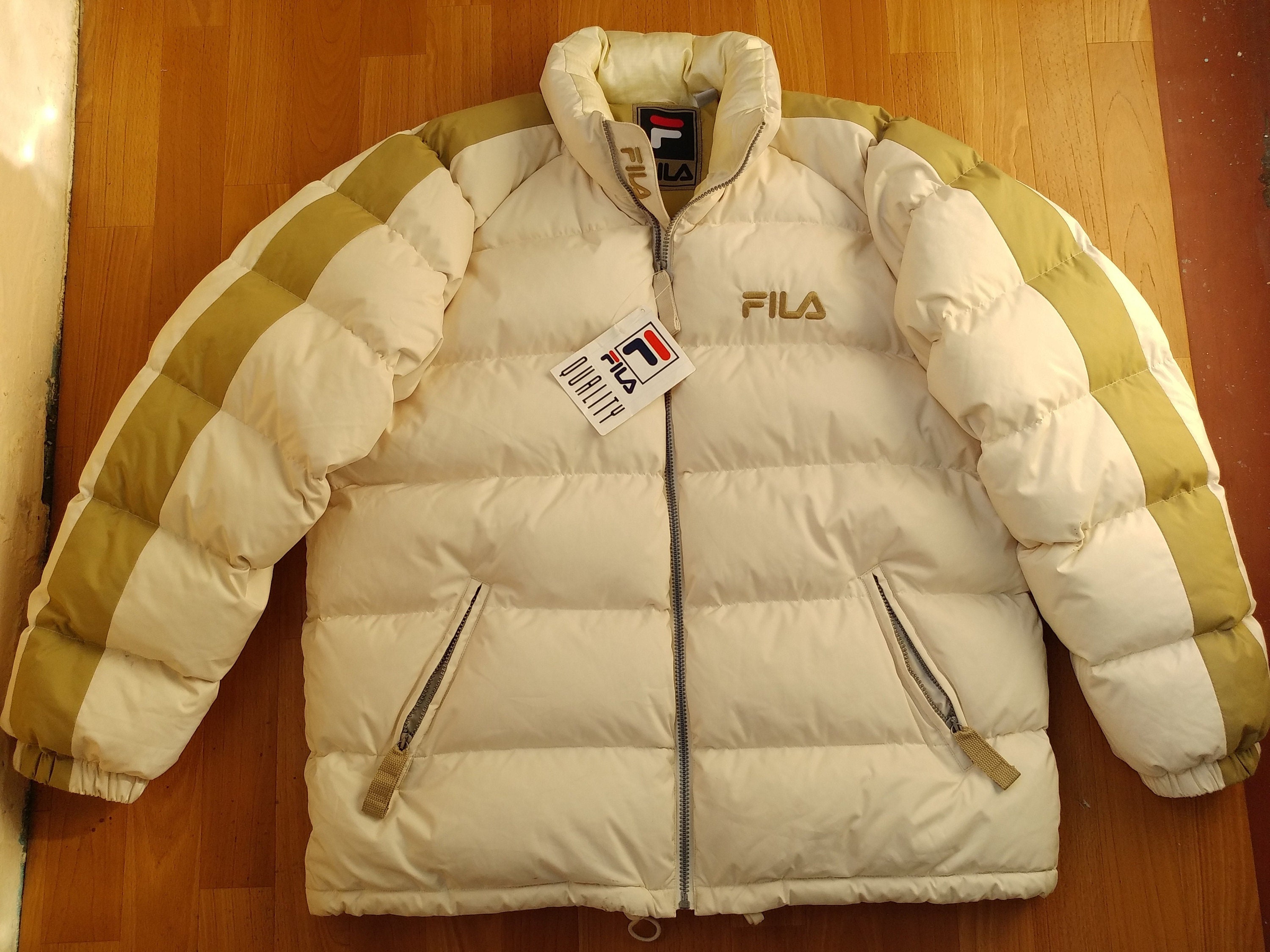 FILA Jacket Deadstock Down Jacket Hip Hop | Etsy