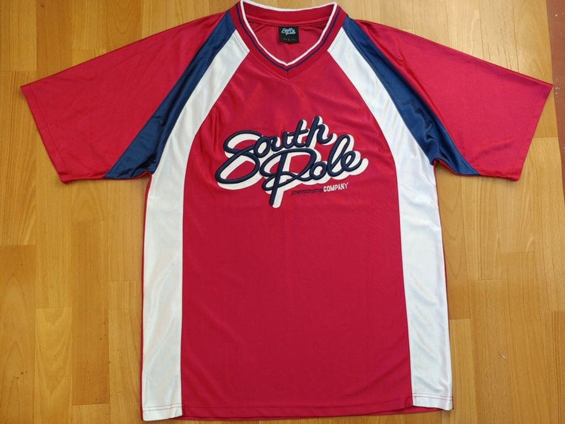 SOUTHPOLE jersey red vintage South Pole t-shirt 90s hip-hop | Etsy