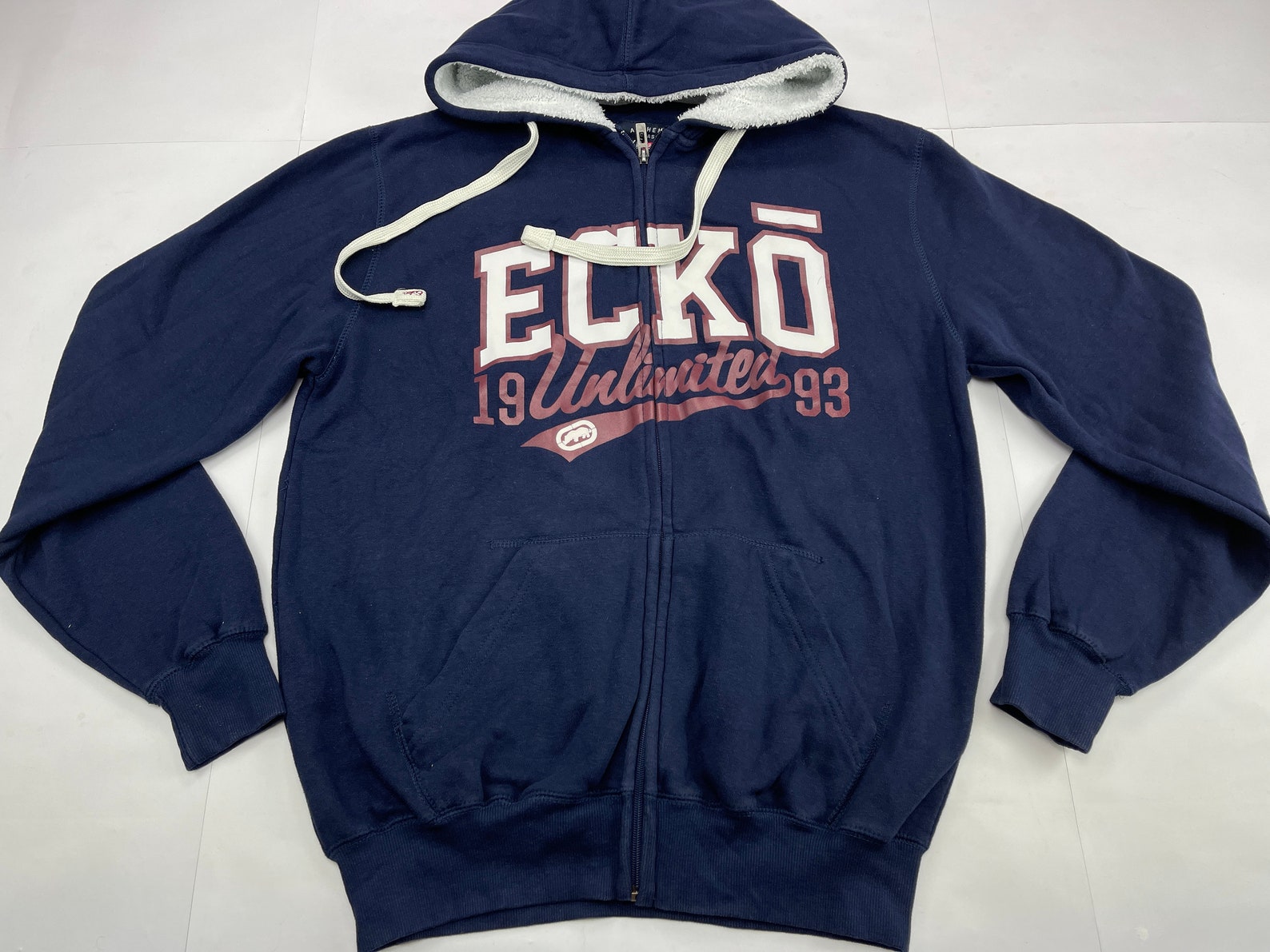 ECKO UNLTD Hoodie Blue Vintage Hip Hop Sweatshirt 90s Hip - Etsy