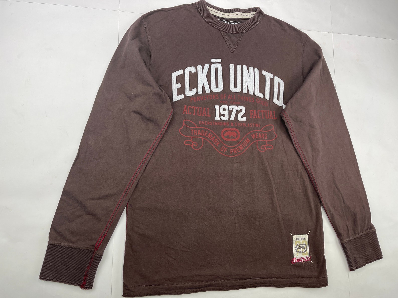 ECKO UNLTD Sweatshirt Brown Crewneck Vintage Hip-hop Sweat - Etsy UK