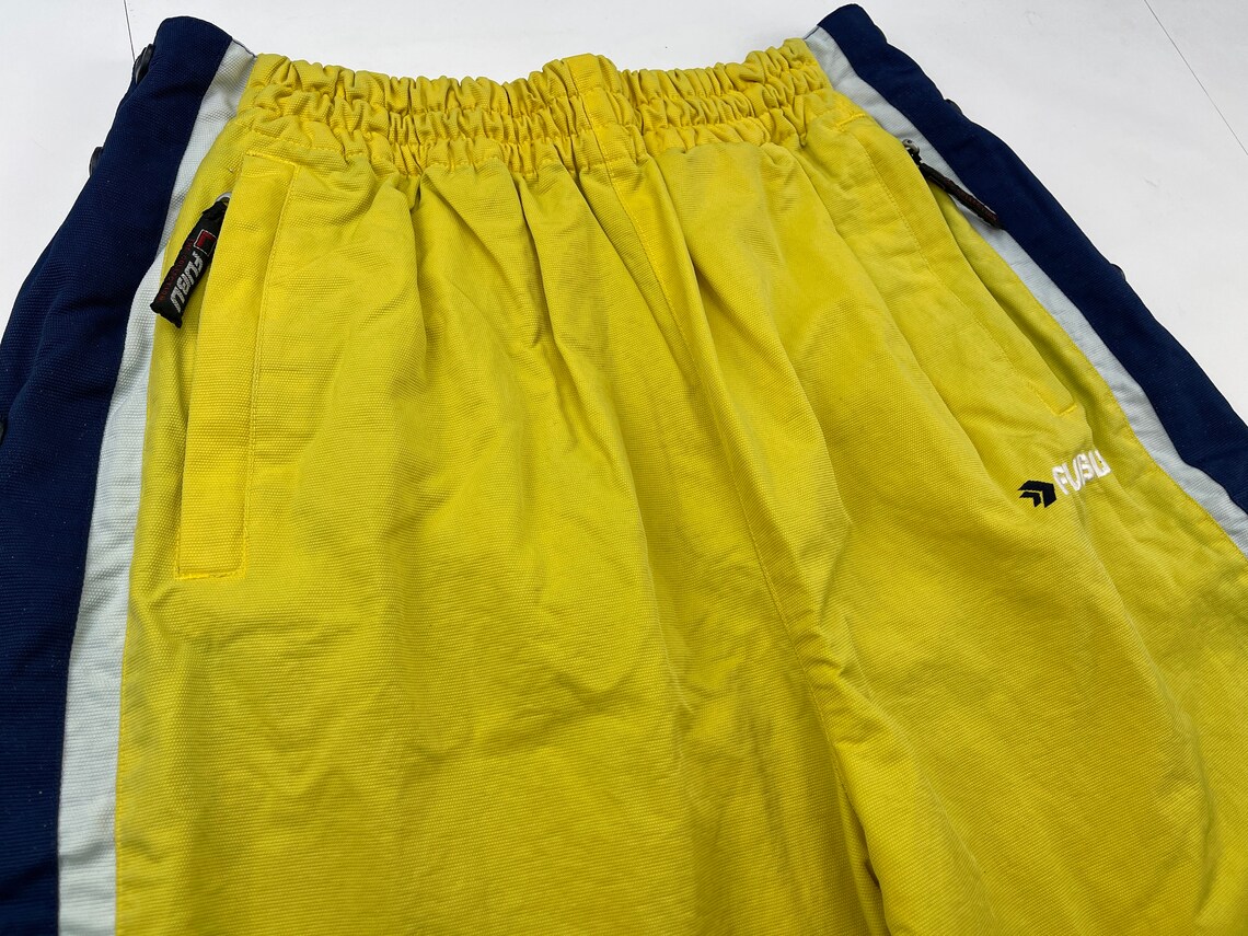 Fubu pants yellow baggy Kani tracksuit pants loose 90s hip Etsy