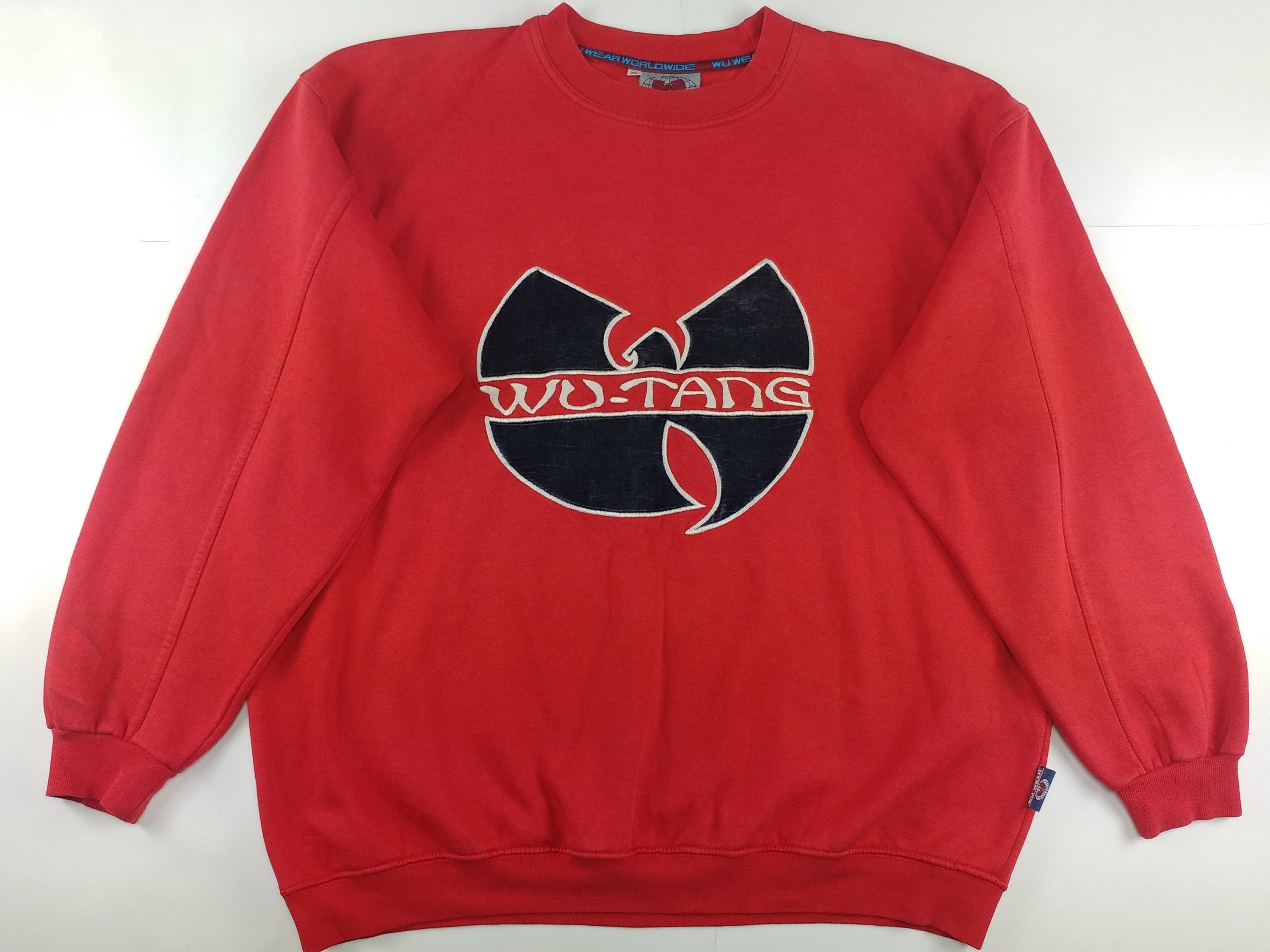 WU WEAR Sweatshirt, Vintage Hip Hop Jacket Sewn, Red Authentic Wu Tang  Clan, 90s Hip-hop Clothing, 1990s, Og Gangsta Rap, Streetwear Size XL - Etsy