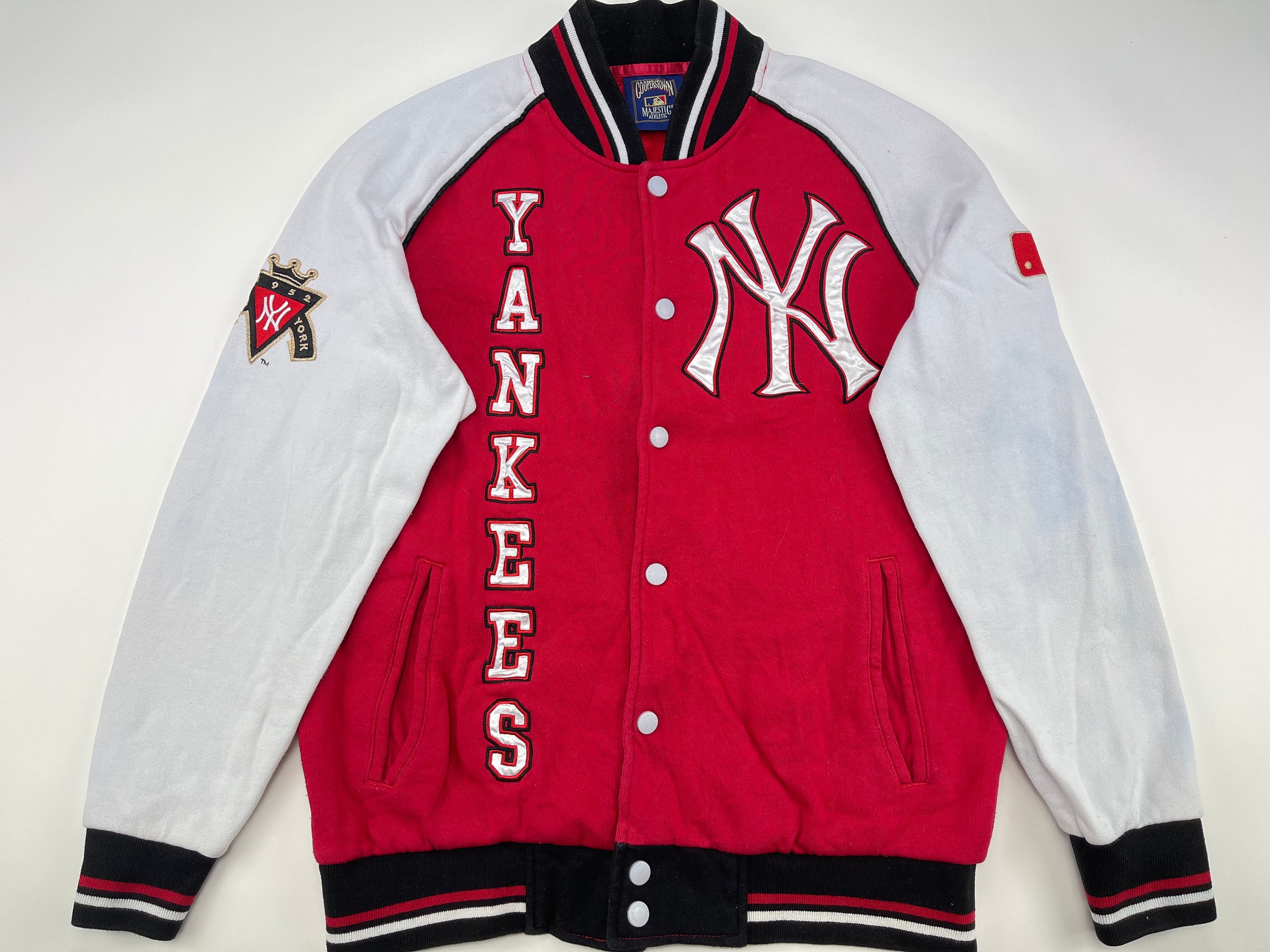 MLB Chaqueta New Yankees roja Cooperstown - Etsy México