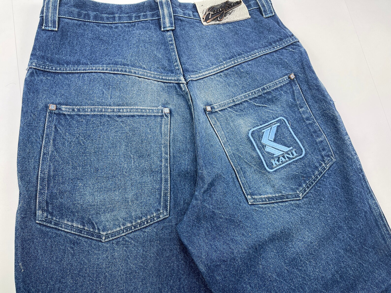 KARL KANI Jeans Vintage Baggy Kani Jeans Loose Blue 90s Hip - Etsy