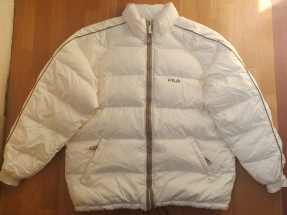 vintage fila puffer jacket