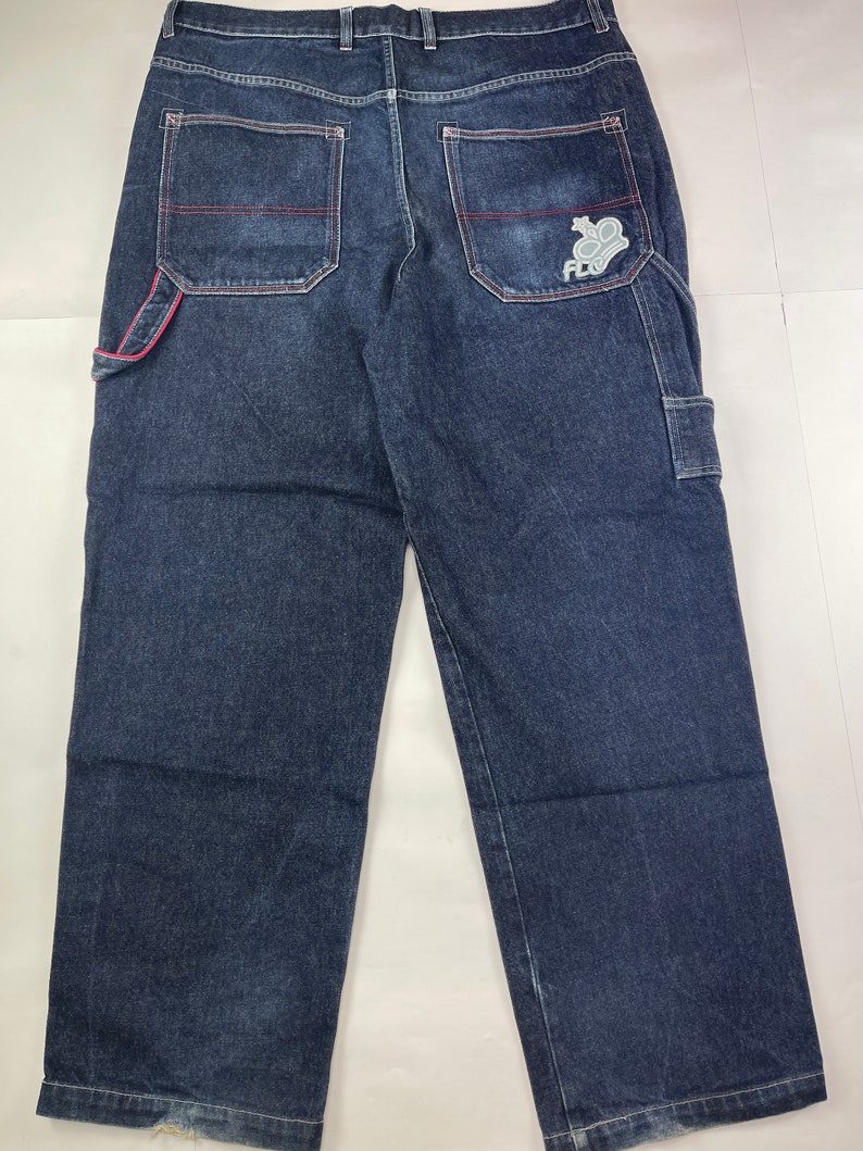 Flashlights Jeans Blue Vintage Baggy Jeans 90s Hip Hop Etsy