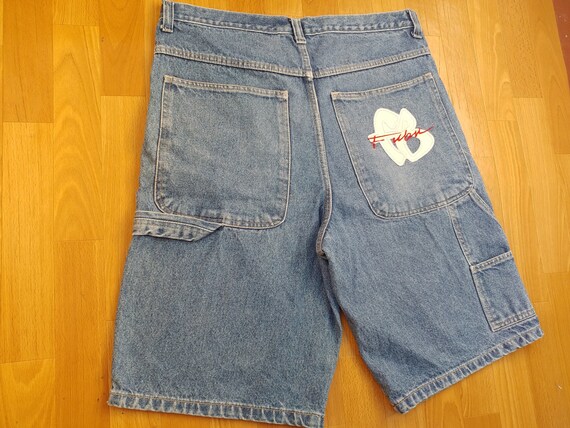 FUBU Shorts Vintage Baggy Denim Shorts 