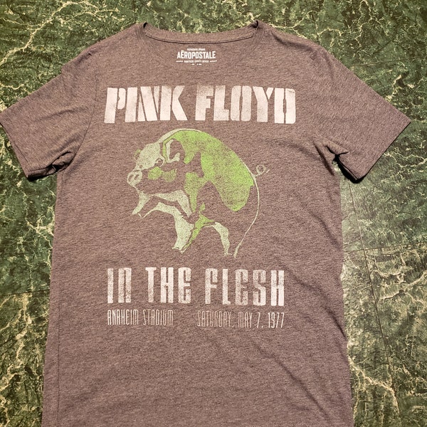 PInk Floyd tee shirt size small gray Areopostale  Pink Floyd  in the flesh