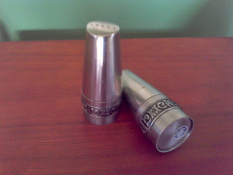 Salt and Pepper Shaker International Decorator Stainless 18-8 made in Japan