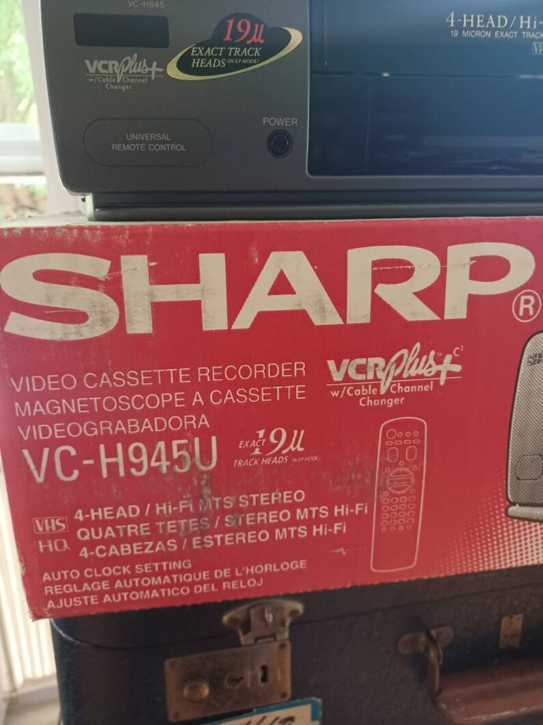 VCR Sharp VHS Player With Remote Working VHS Player Etsy
