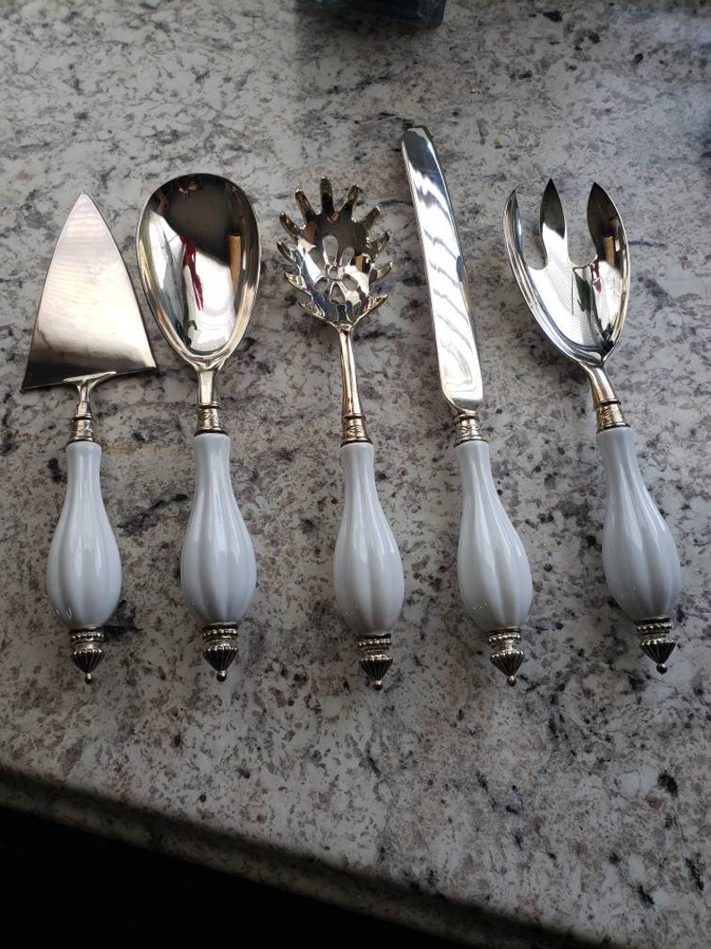 Hostess Set Silver Plated Godinger Cake Serverknife Etsy