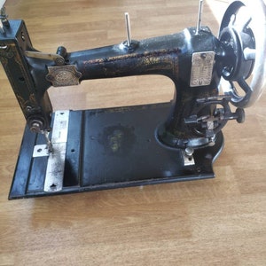 White sewing machine, treadle sewing machine antique sewing, 1800&quot;s