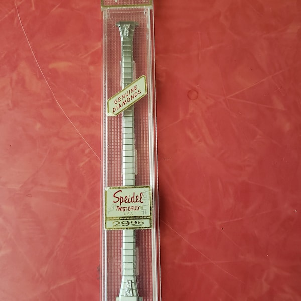 Speidel twist-O-flex watch band genuine diamond  made in the USA  new never opened