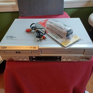 VHS Player DVD Sanyo Video Cassette Player and Dvd Player Working, 4 ...