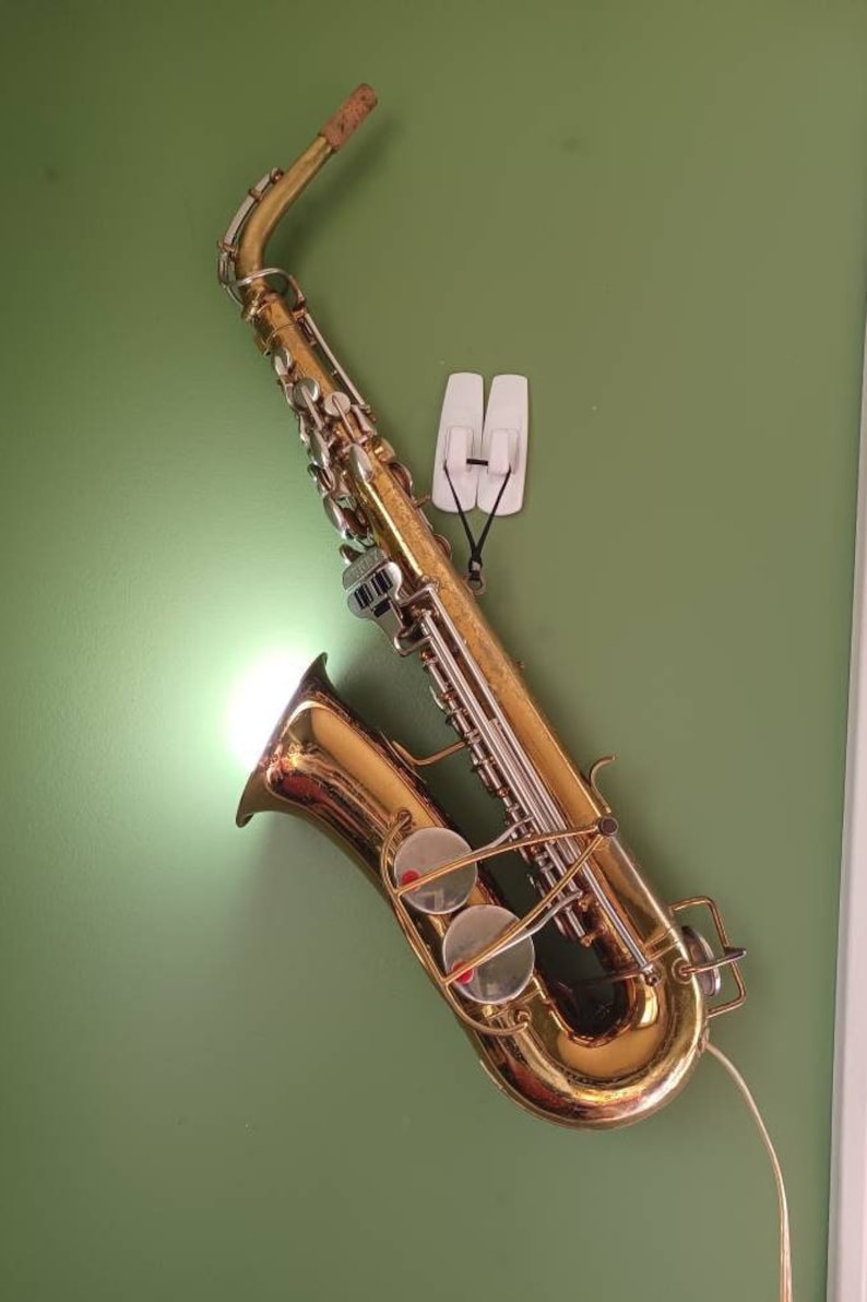 Saxophone Lamp Wall Sconce Musical Decorvintage Saxophone Etsy