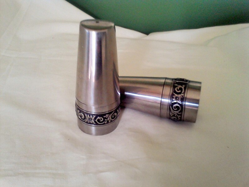 Salt and Pepper Shaker International Decorator Stainless 18-8 made in Japan