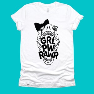 GRL PWRAWR Toddler/Kids Dinosaur Tee