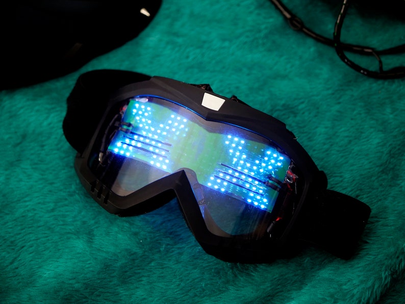 Cyber Goggles LED Glasses with programmable LED Display | Etsy