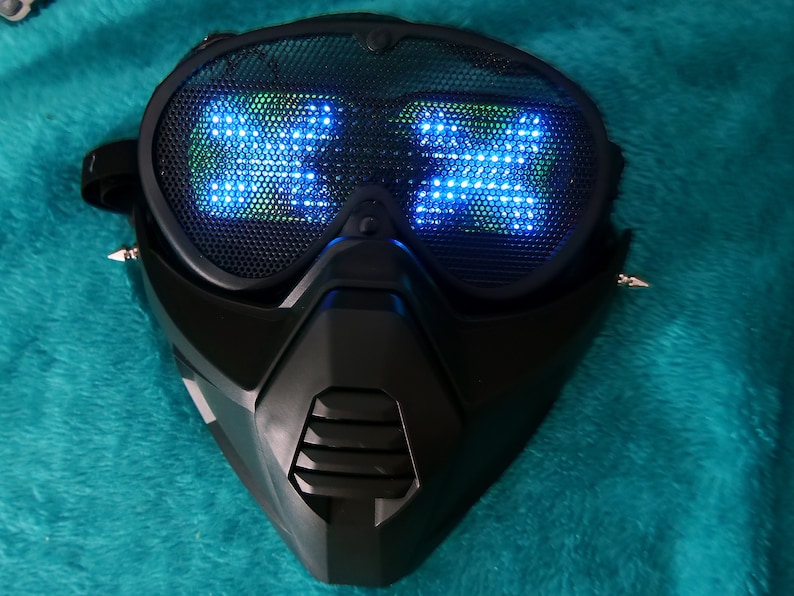 LED Mask Cyberpunk 2020 / 2077 Wrench DJ / Paintball / Etsy
