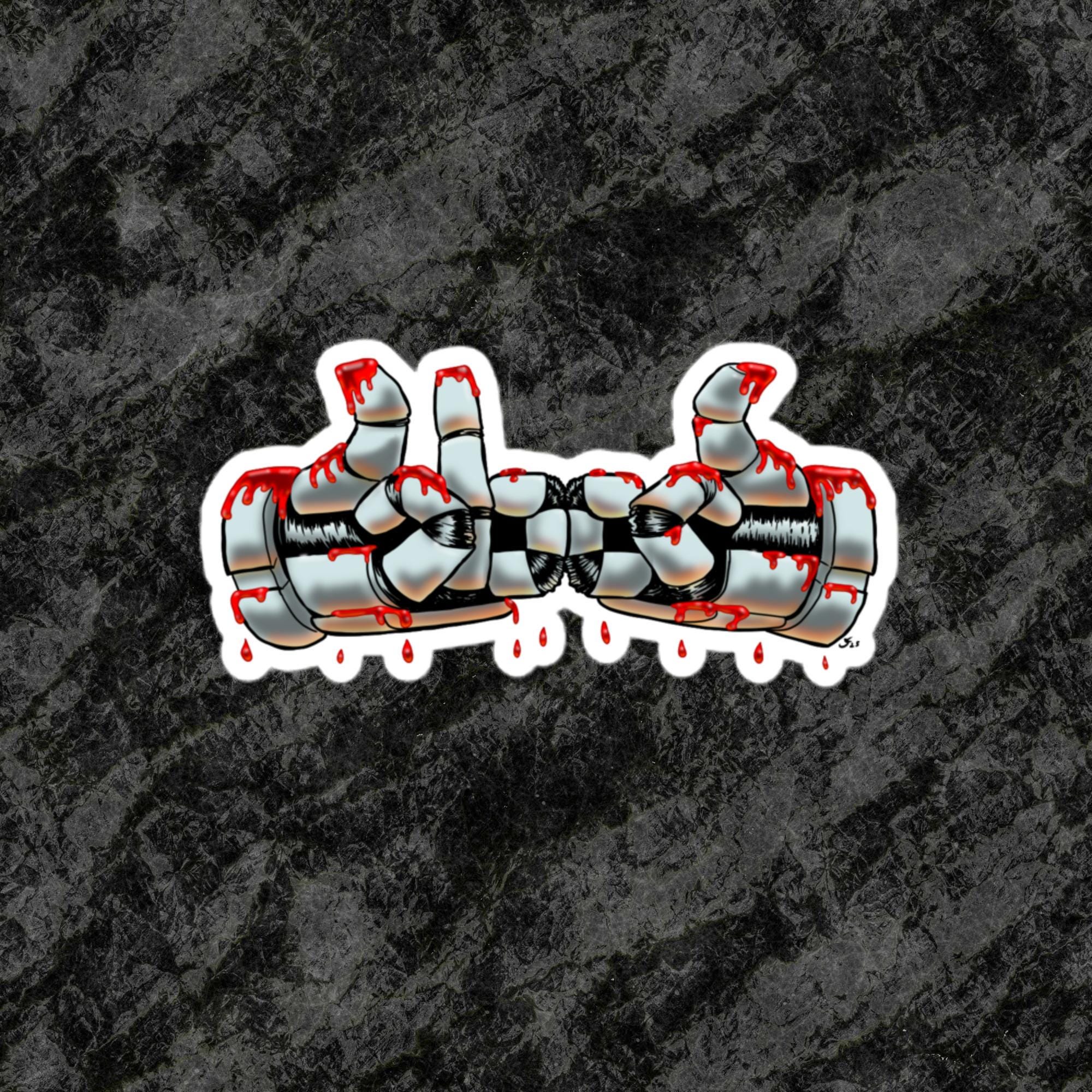 B+ Be Positive Hands Space King Sticker - Etsy