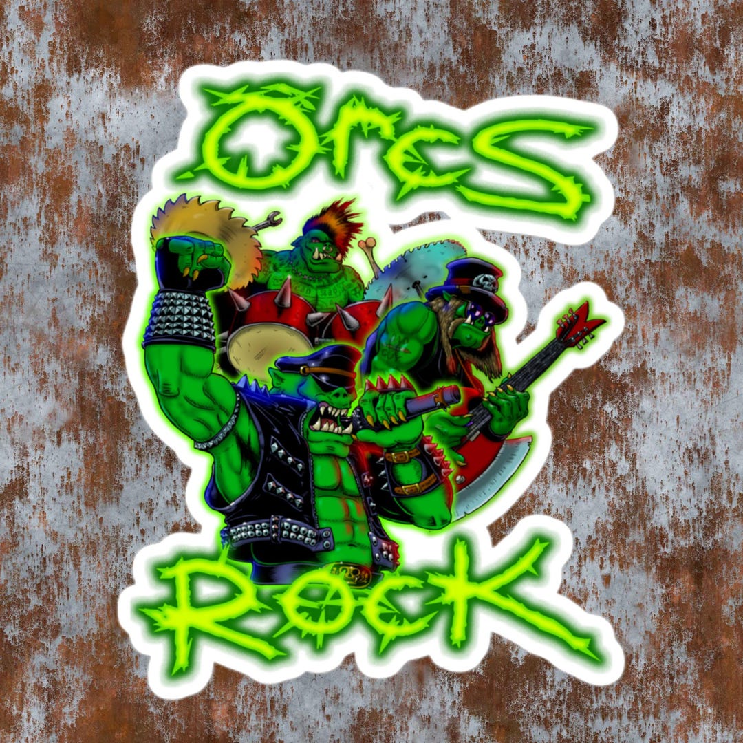 Orcs Rock Spelled Kor-rekt-lee Sticker - Etsy