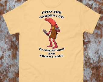 Allan Gardening lächelnde Freunde Unisex T-Shirt