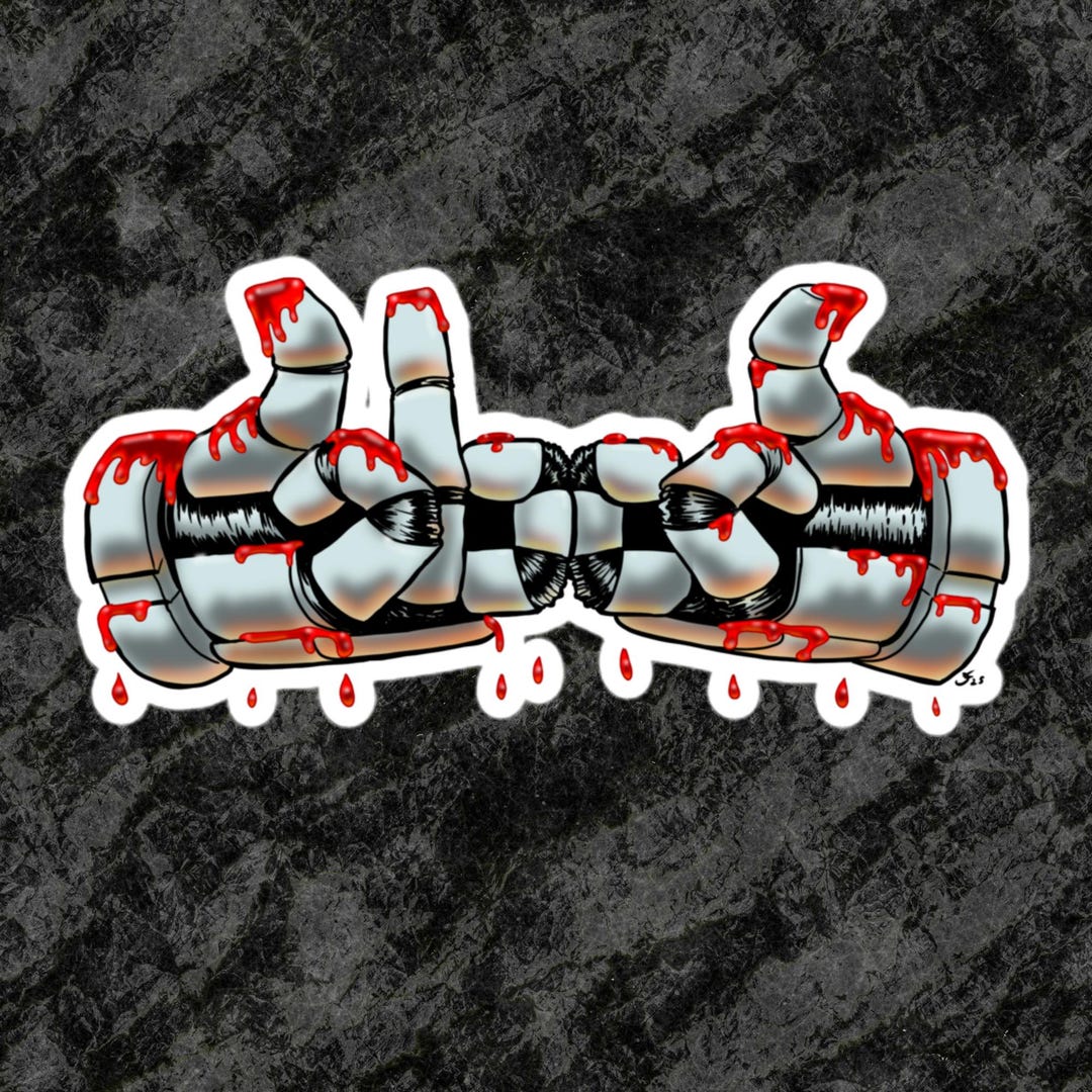 B+ Be Positive Hands Space King Sticker - Etsy