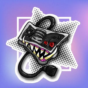 Mad Pad 8-bit Controller Bubble-free sticker