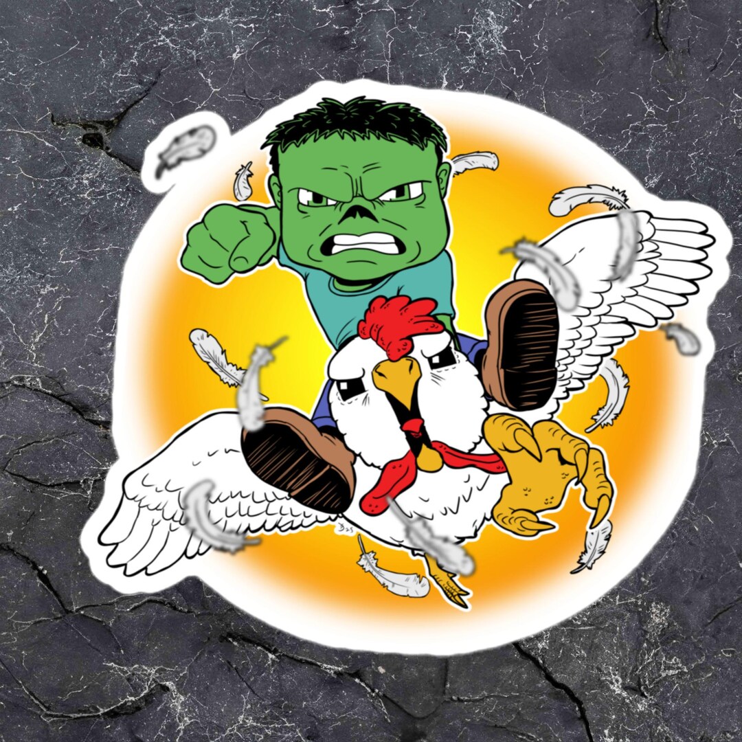 Chicken Jockey Sticker - Etsy