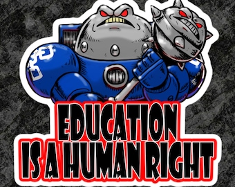 Naklejka bez bąbelków edukacyjnych „Hatemonger Education”