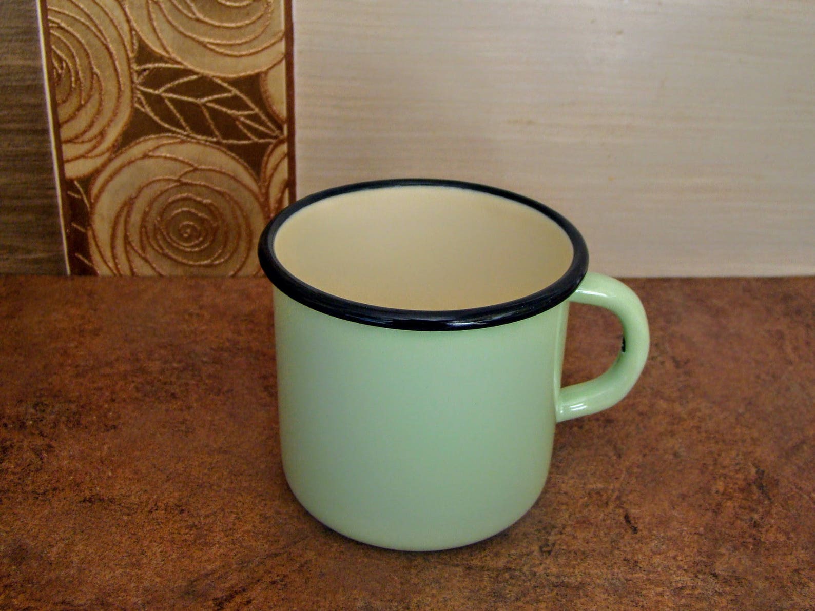 Enamel Coffee Mug Mint Camp Mug Enamelware 400 Ml 13 Oz Etsy