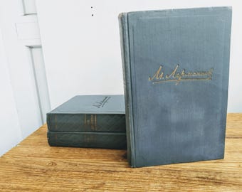 Book in Russian -M. Lermontov, Selected works in 3 volumes -М. Лермонтов Сочинения в 3-х томах -Classics of Russian Literature -Vintage Book