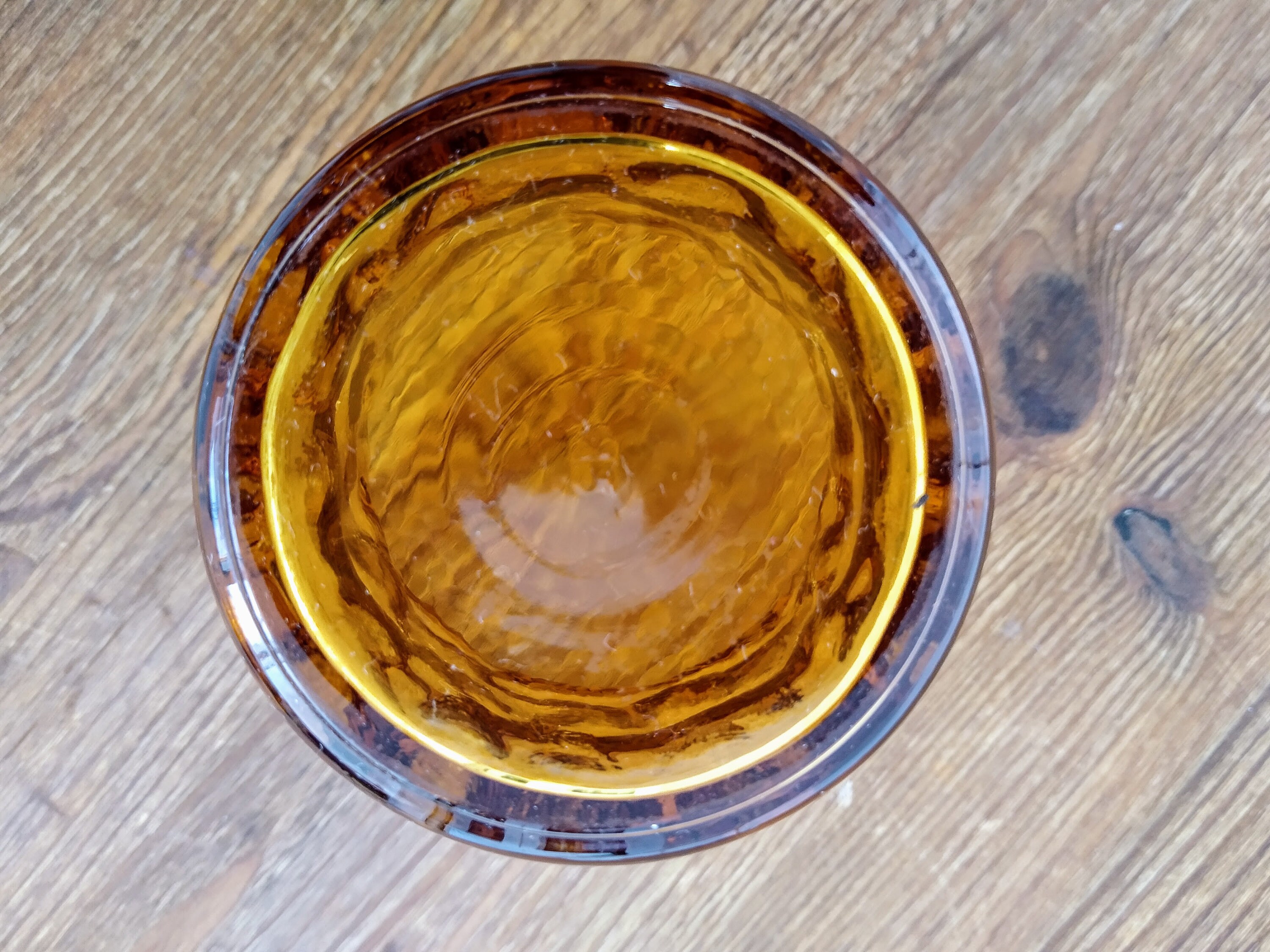 Set of 4 Glasses Orange Glassware Amber Glass Etsy