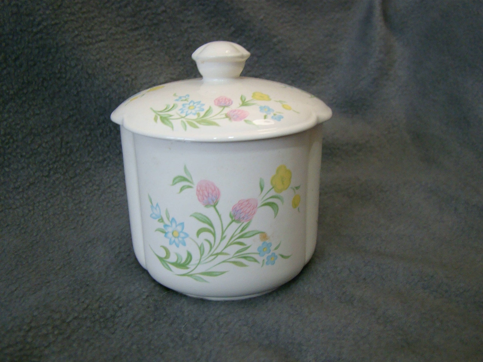 Cookie Jar With Lid Vintage White Ceramic Sugar Marmalade Etsy
