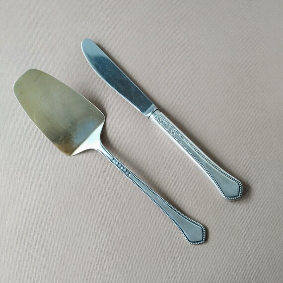 Vintage cutlery set Butter knife Cake server Rustic Christmas Etsy
