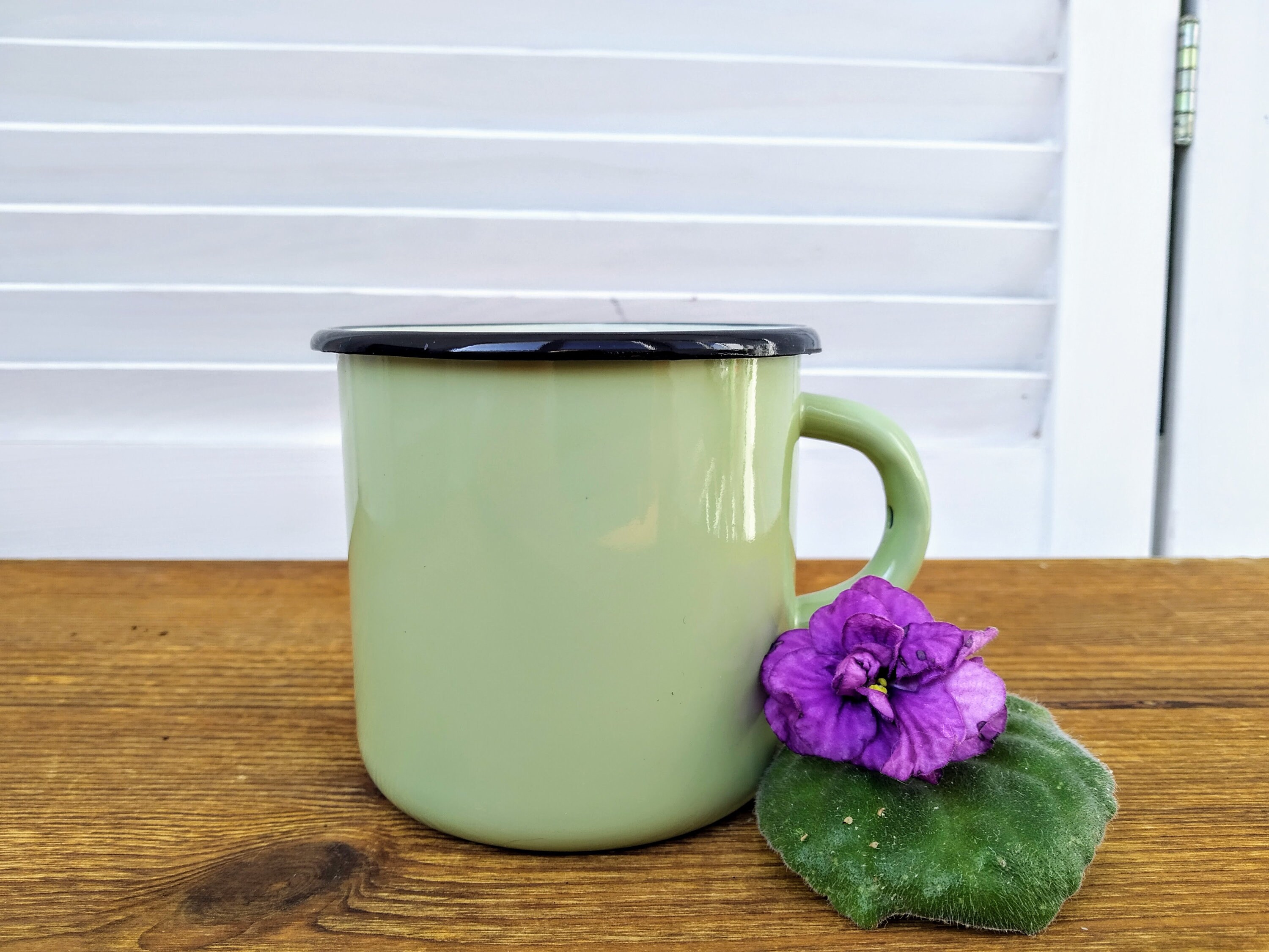 Enamel camping mug olive green enamelware 400 ml 13 Oz Etsy