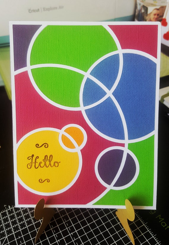 Fun And Colorful Card Svg Etsy