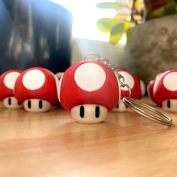 Porte-clés champignon jeux Mario