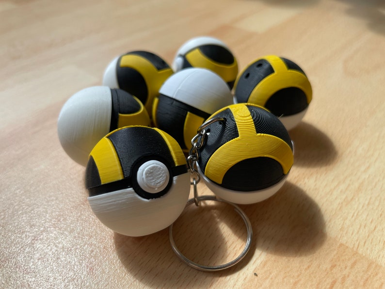 Porte-clés Hyperball Pokeball imprimé en 3D image 3