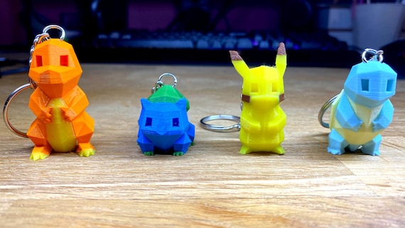 Pikachu 3d deals keychain