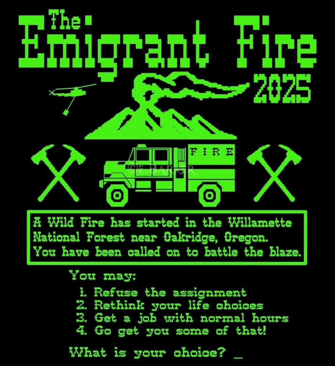 Emigrant Fire Wildland Fire T-shirt, Unisex - Etsy